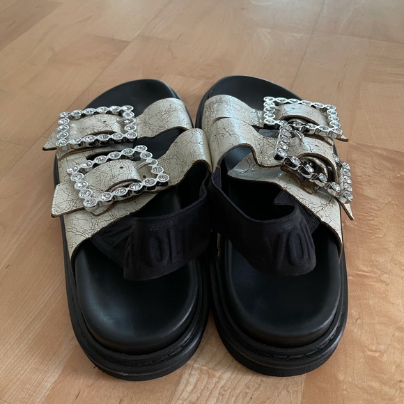 Zadig and Voltaire Alpha Grunge Slingback Sandal - Picture 2 of 6